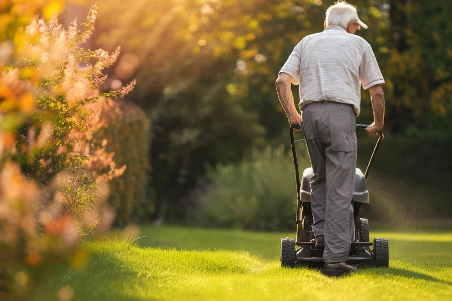 battery operated mower