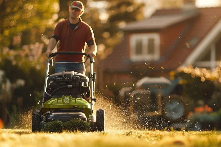 cordless battery lawn mower