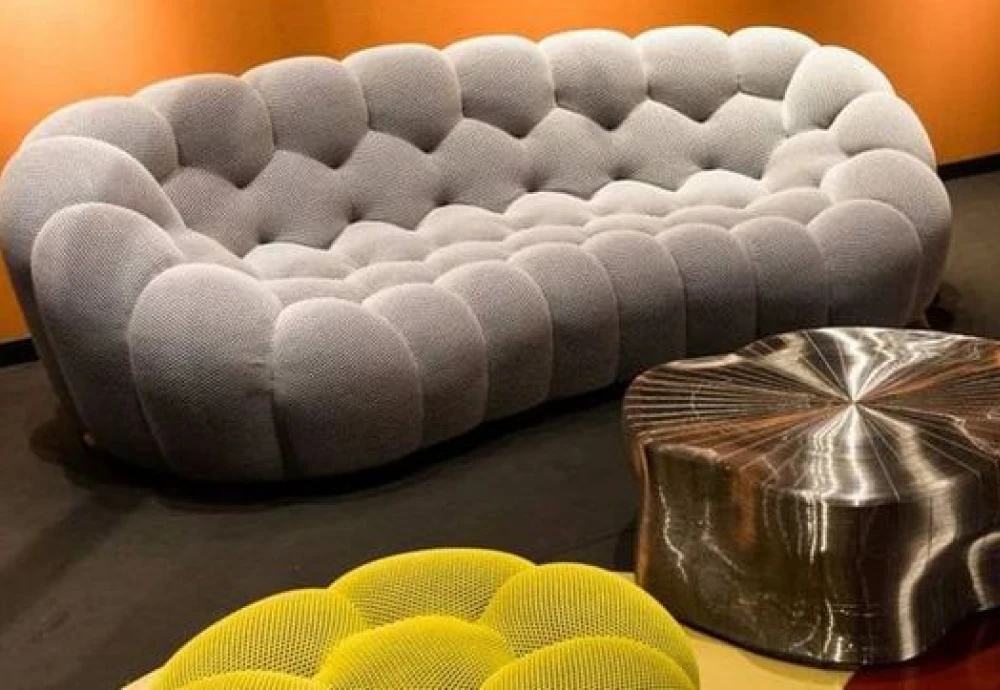 orange bubble couch